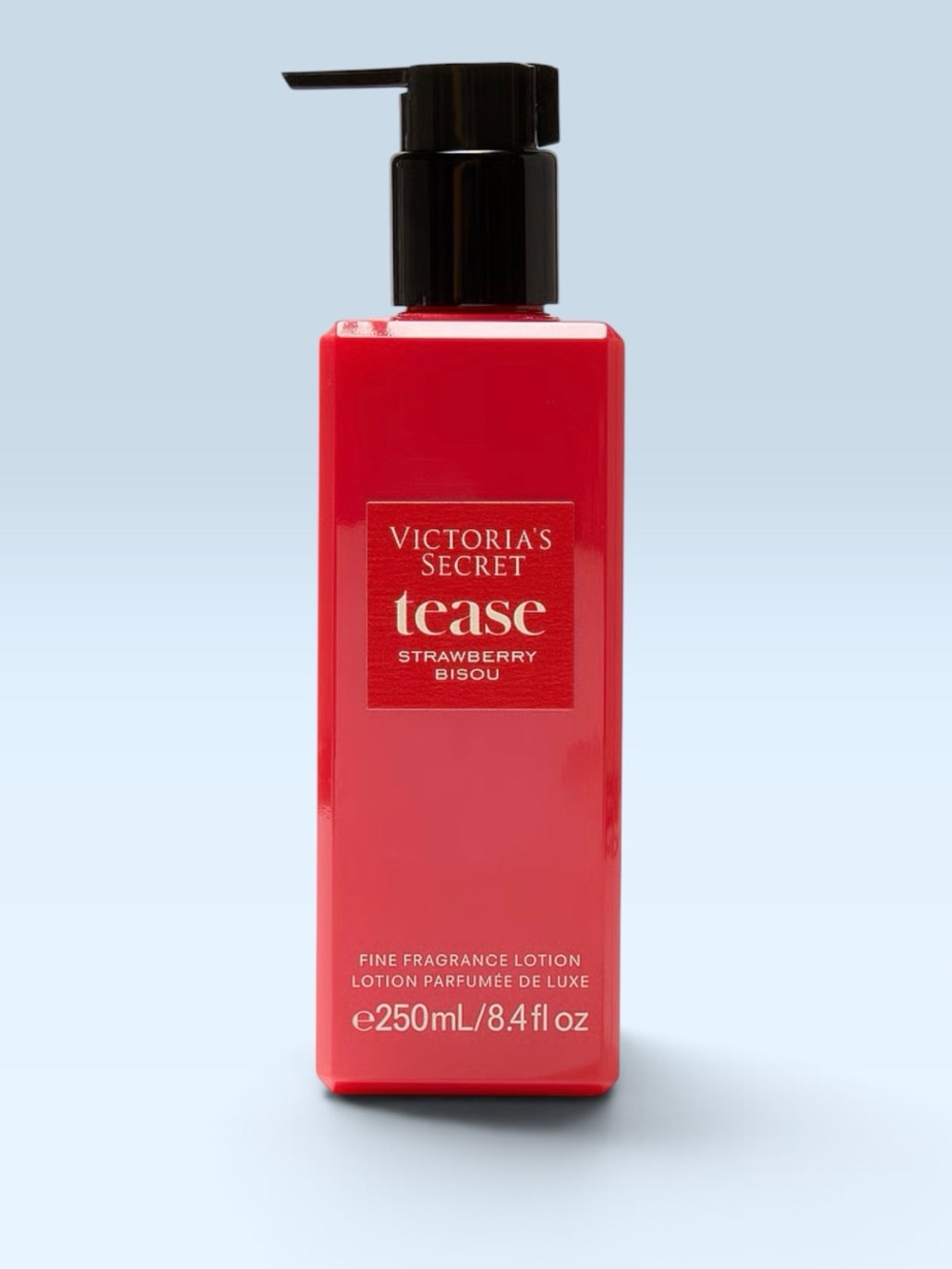Victoria's Secret TEASE STRAWBERRY BISOU Fine Fragrance Lotion ~ 8.4 fl.oz.